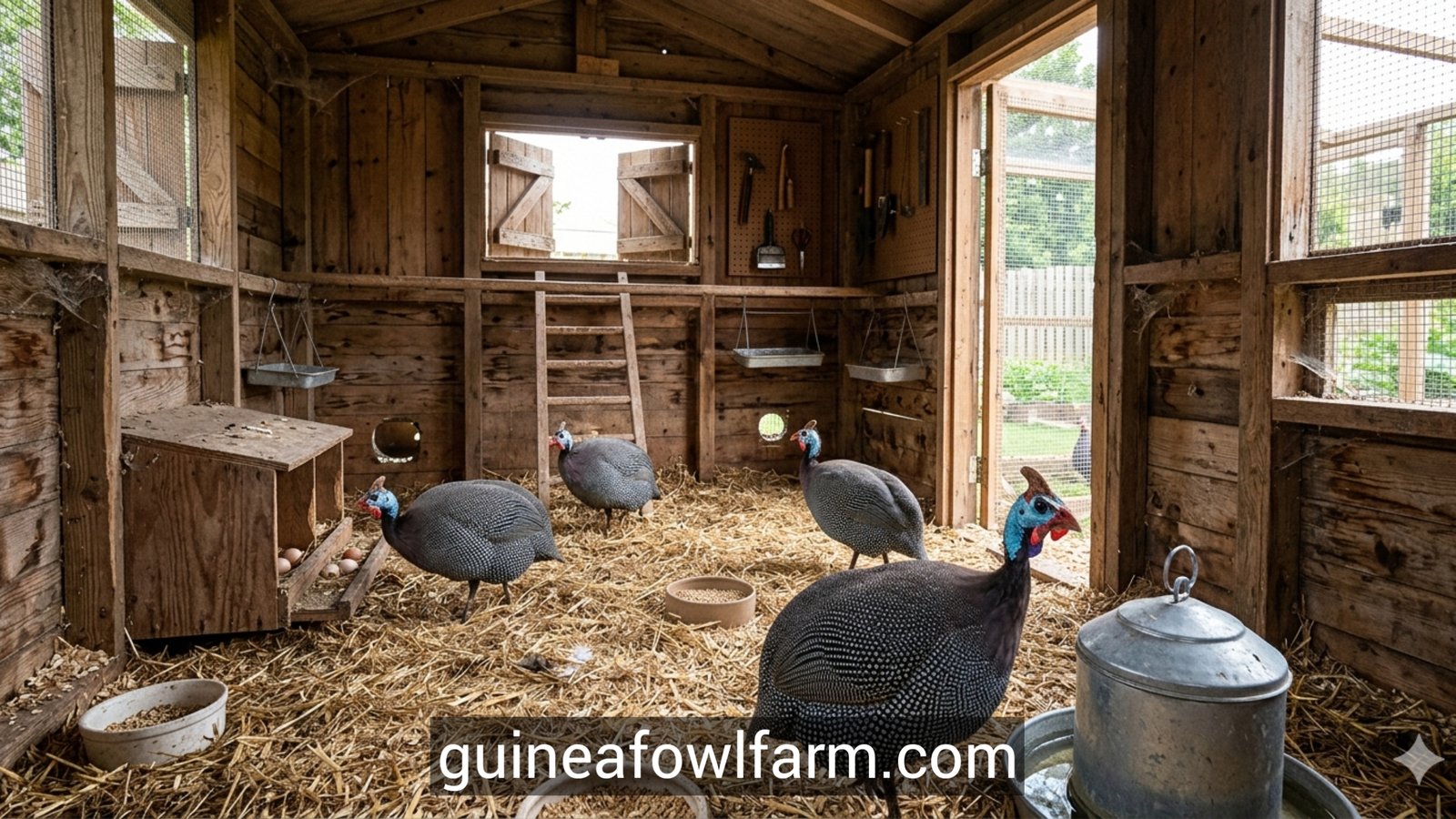 How to Build or Set Up a Guinea Fowl Coop