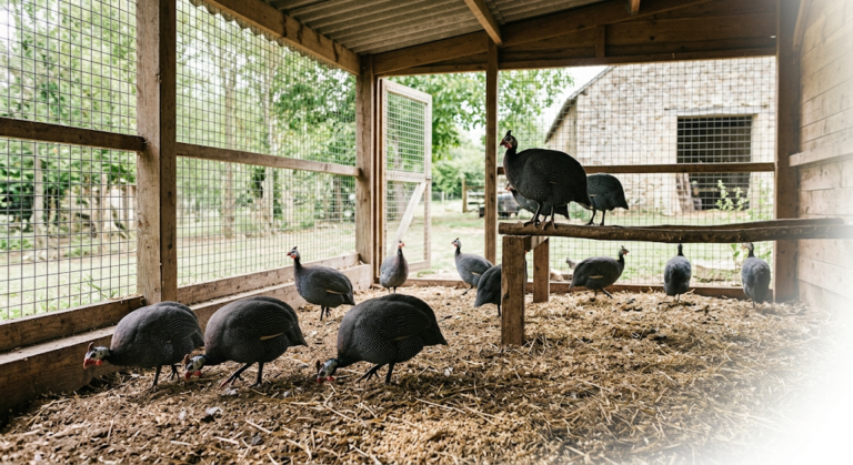 Guinea Fowl Coop Size: How Much Space Per Bird?