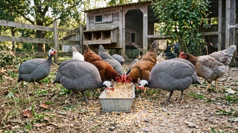 Can Guinea Fowl Eat Chicken Feed? What Farmers Need to Know