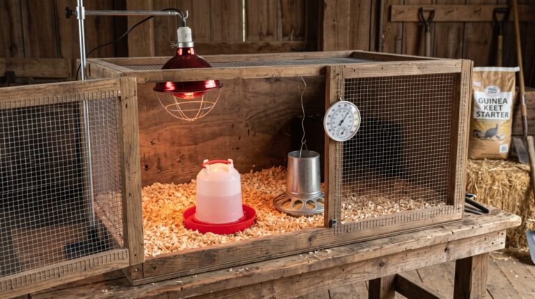 Guinea Fowl Brooder Setup: Equipment, Bedding, Heat & Space